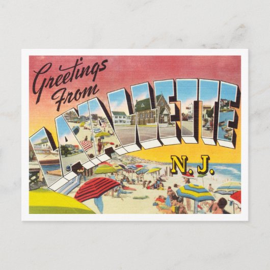 Grüße aus Lavallette, New Jersey Travel Postkarte (Vorderseite)