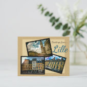 Grüße aus Lille Postkarte (Stehend Vorderseite)