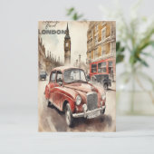 Grüße aus London Dankeskarte (Stehend Vorderseite)