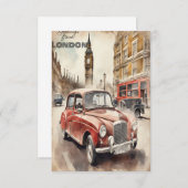 Grüße aus London Dankeskarte (Vorne/Hinten)