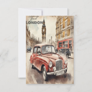 Grüße aus London Dankeskarte