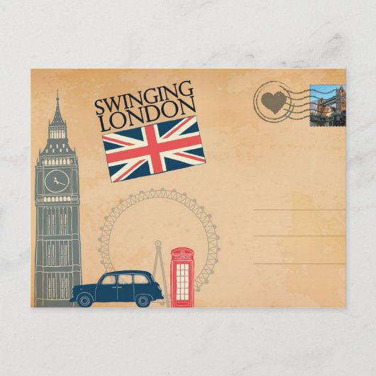 Grüße aus London, Großbritannien, Postcard Postkarte (Vorderseite)