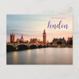 Grüße aus London Postcard Big Ben Postkarte