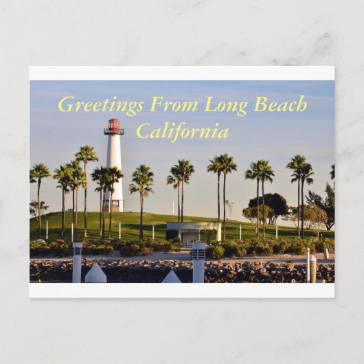 Grüße aus Long Beach California Postkarte (Vorderseite)