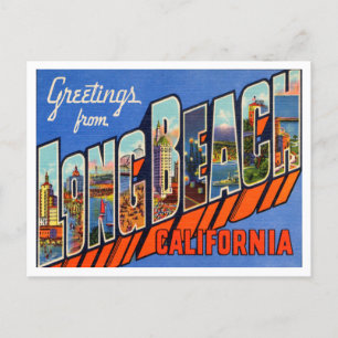 Grüße aus Long Beach, California Reise Postkarte