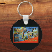 Grüße aus Long Beach California Schlüsselanhänger (Vorderseite)