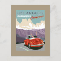 Grüße aus Los Angeles California Postcard