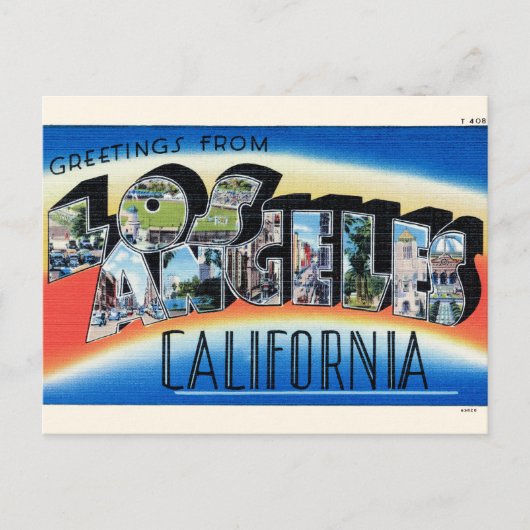 Grüße aus Los Angeles Große Briefkarte Postkarte (Vorderseite)