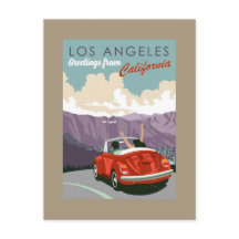 Grüße aus Los Angeles Kalifornien Postkarte