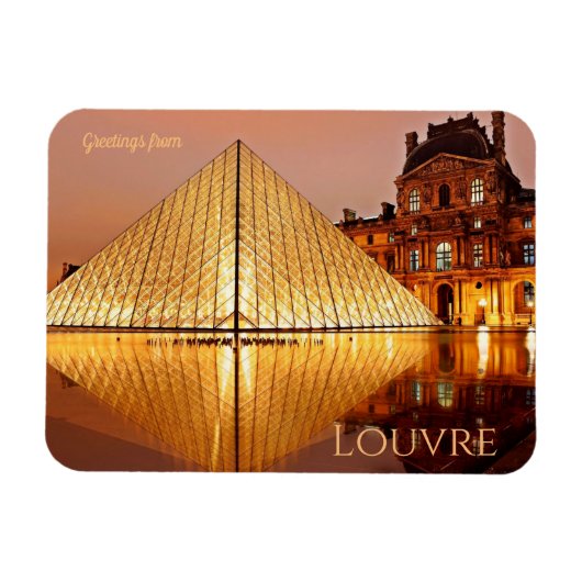 Grüße aus Louvre Magnet (Horizontal)
