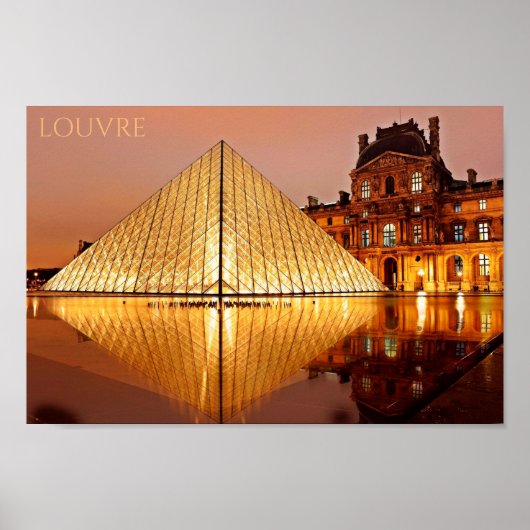 Grüße aus Louvre Poster (Vorne)