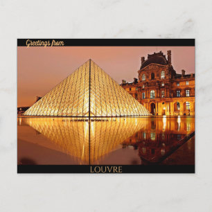 Grüße aus Louvre Postkarte