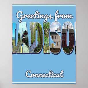 Grüße aus Madison, Connecticut Fotoabzug – Poster