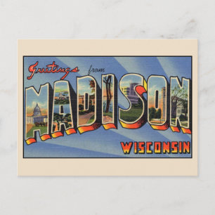 Grüße aus Madison Wisconsin Postkarte