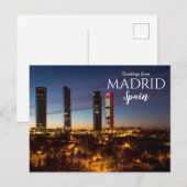 Grüße aus Madrid Spanien Postkarte  (Vorne/Hinten)