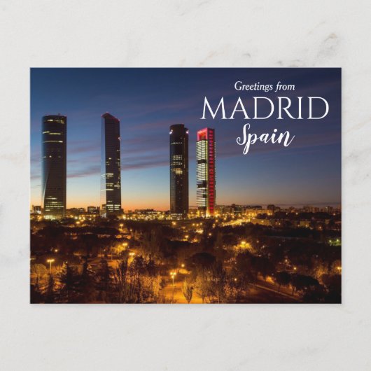 Grüße aus Madrid Spanien Postkarte  (Vorderseite)