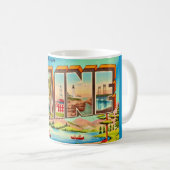 Grüße aus Maine Kaffeetasse (VorderseiteRechts)