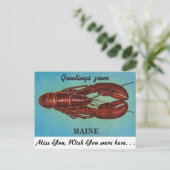 Grüße aus Maine Postkarte (Stehend Vorderseite)