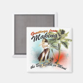 Grüße aus Makena Magnet (Vorderseite/Rückseite)