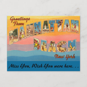 Grüße aus Manhattan Beach Postkarte