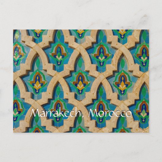 Grüße aus Marrakesch Marokko Postkarte (Vorderseite)