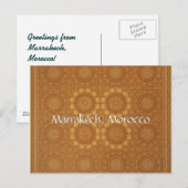 Grüße aus Marrakesch Postkarte (Vorne/Hinten)