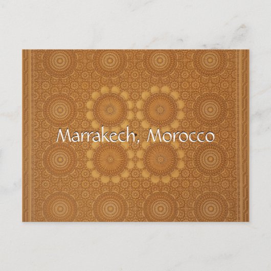Grüße aus Marrakesch Postkarte (Vorderseite)