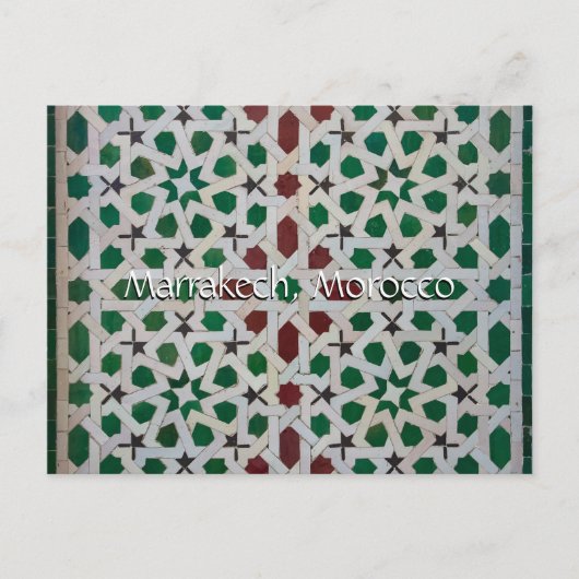 Grüße aus Marrakesch Postkarte (Vorderseite)