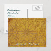 Grüße aus Marrakesch Postkarte (Vorne/Hinten)