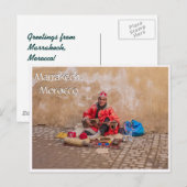 Grüße aus Marrakesch Postkarte (Vorne/Hinten)