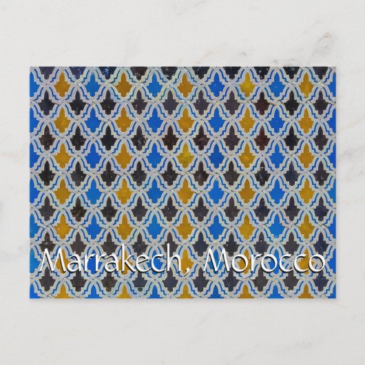 Grüße aus Marrakesch Postkarte (Vorderseite)