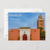 Grüße aus Marrakesch Postkarte (Vorne/Hinten)