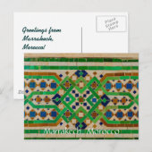Grüße aus Marrakesch Postkarte (Vorne/Hinten)