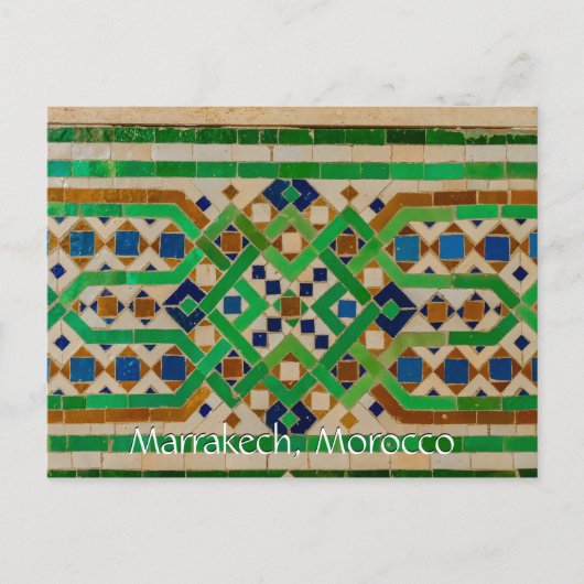 Grüße aus Marrakesch Postkarte (Vorderseite)
