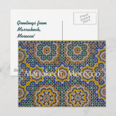 Grüße aus Marrakesch Postkarte (Vorne/Hinten)