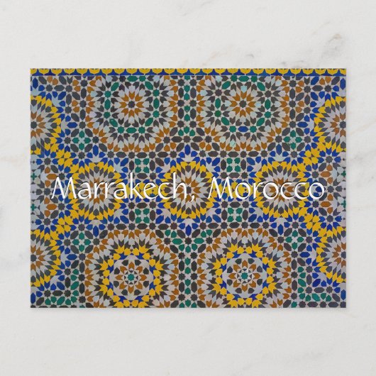 Grüße aus Marrakesch Postkarte (Vorderseite)
