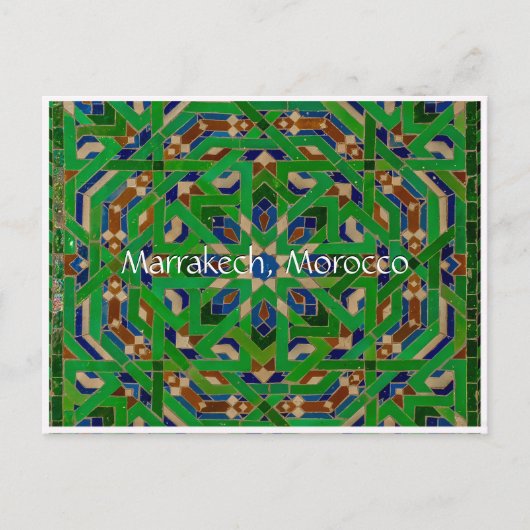 Grüße aus Marrakesch Postkarte (Vorderseite)