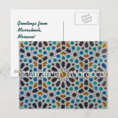 Grüße aus Marrakesch Postkarte (Vorne/Hinten)