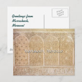 Grüße aus Marrakesch Postkarte (Vorne/Hinten)
