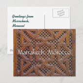 Grüße aus Marrakesch Postkarte (Vorne/Hinten)