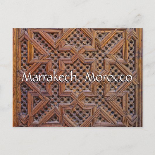 Grüße aus Marrakesch Postkarte (Vorderseite)