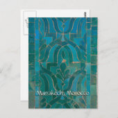 Grüße aus Marrakesch Postkarte (Vorne/Hinten)