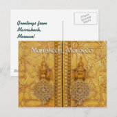 Grüße aus Marrakesch Postkarte (Vorne/Hinten)