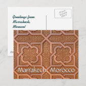 Grüße aus Marrakesch Postkarte (Vorne/Hinten)