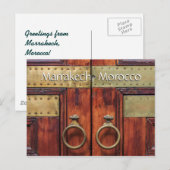 Grüße aus Marrakesch Postkarte (Vorne/Hinten)