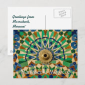 Grüße aus Marrakesch Postkarte (Vorne/Hinten)