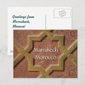 Grüße aus Marrakesch Postkarte (Vorne/Hinten)