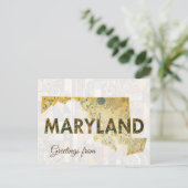 Grüße aus Maryland Postkarte (Stehend Vorderseite)
