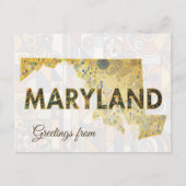 Grüße aus Maryland Postkarte (Vorderseite)