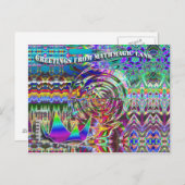 Grüße aus MathMagic Land Postkarte (Vorne/Hinten)